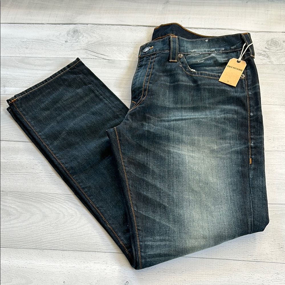 True Religion Men’s‎ Geno Relaxed Slim Dark Wash Jeans Sz 40 Urban Dweller